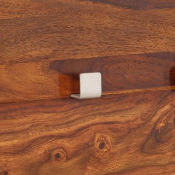 Appendiabiti in Legno Massello di Acacia 118x40 cm