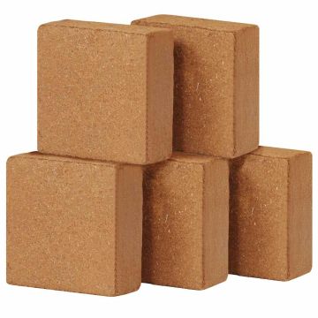 Mattoni in Fibra di Cocco 5 pz 5 kg 30x30x10 cm