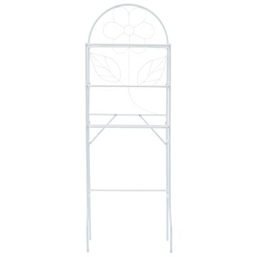 Scaffale da Bagno Bianco 60x33x174 cm