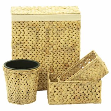 Set Accessori da Bagno 4 pz in Giacinto d'Acqua