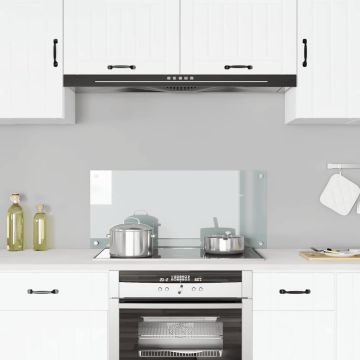 Paraschizzi per Cucina Trasparente 90x40 cm in Vetro Temperato