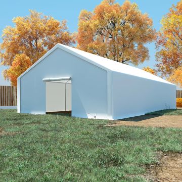 Tenda Capannone in PE 6x12 m Bianca