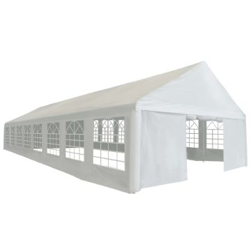 Tendone per Feste in PE 6x16 m Bianco