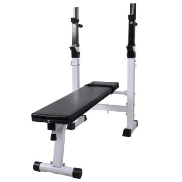 Panca Reclinabile con Rack Bilanciere e Set Manubri 90 kg