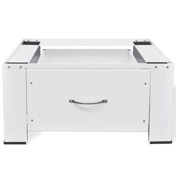 Supporto Alzatina per Lavatrice Bianco con Cassetto