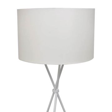 Lampada da Pavimento con Supporto Bianca 139 cm