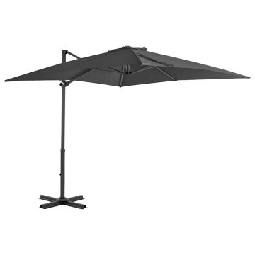 Parasole da Giardino con Base Portatile Antracite