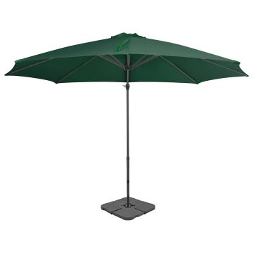 Ombrellone da Giardino con Base Portatile Antracite