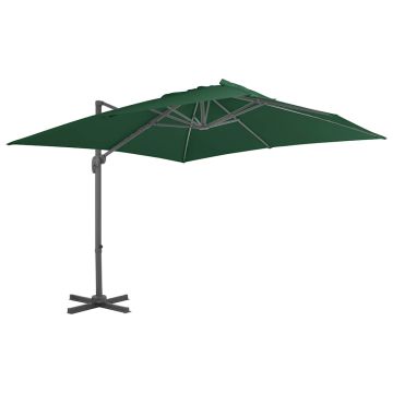 Ombrellone da Giardino con Base Portatile Antracite