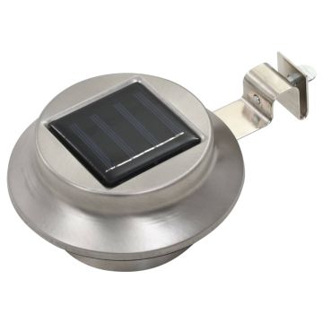 Lampade Solari da Esterno 12 pz LED Rotonde 12 cm Bianche