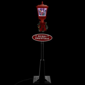 Lampione di Natale con Babbo Natale 180 cm LED