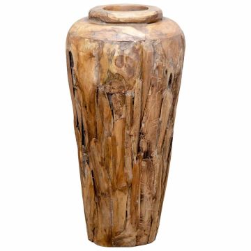 Vaso Decorativo 40x80 cm in Legno Massello di Teak
