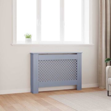 Copertura per Radiatore Antracite 112x19x81 cm in MDF