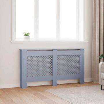 Copertura per Radiatore Antracite 152x19x81 cm in MDF