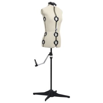 Manichino Femminile Regolabile Crema Taglia S Size 33-40