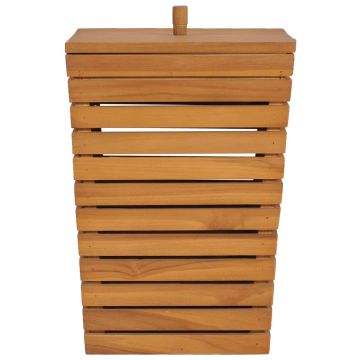Cesto Portabiancheria 30x30x45 cm in Massello di Teak