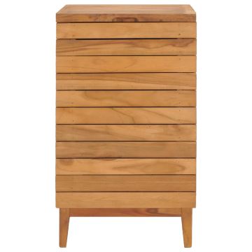 Cesto Portabiancheria 40x40x70 cm in Massello di Teak