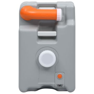 Serbatoio d'Acqua con Ruote per Campeggio 25 L Grigio
