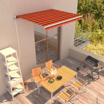 Tenda retrattile Arancione e Marrone 300 x 250 cm