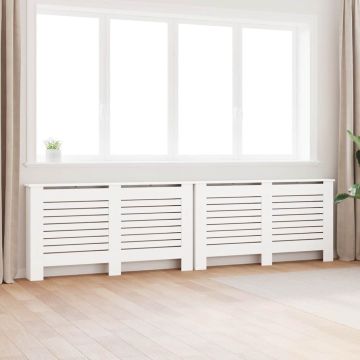 Coperture per Radiatori 2 pz Bianche 152x19x81,5 cm in MDF