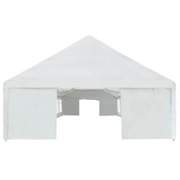 Tendone per Feste in PE 6x16 m Bianco