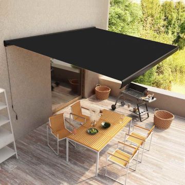 Tenda a Cassonetto Manuale 400x300 cm Antracite