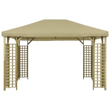 Gazebo 4x3 m Beige