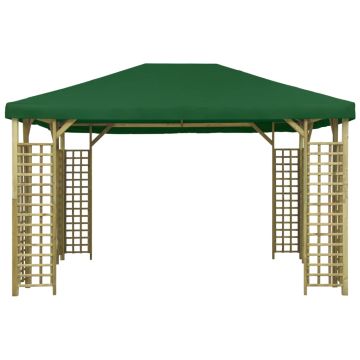 Gazebo 4x3 m Verde