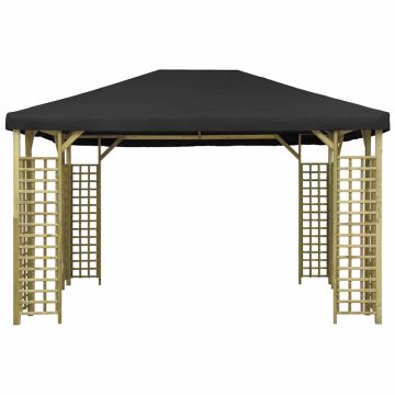 Gazebo 4x3 m Antracite
