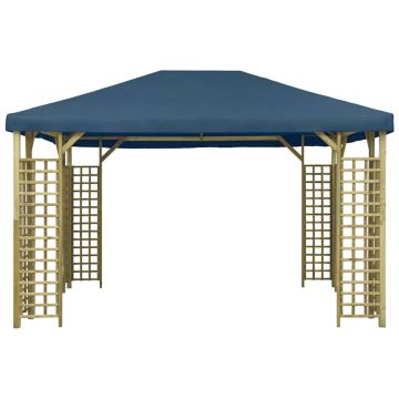 Gazebo 4x3 m Blu