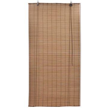 Tende a Rullo in Bambù 2pz 150x220 cm Marroni