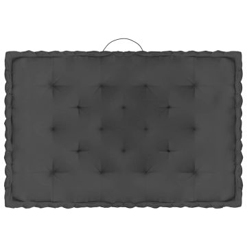 Cuscini per Pallet e Pavimento 7 pz Antracite in Cotone