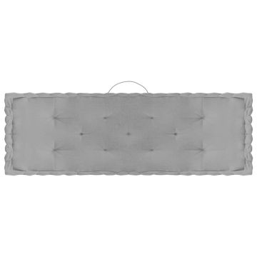 Cuscini per Pallet e Pavimento 5 pz Grigi n Cotone