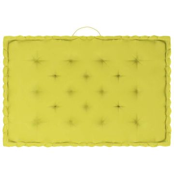 Cuscini per Pallet e Pavimento 6 pz Verde Mela in Cotone