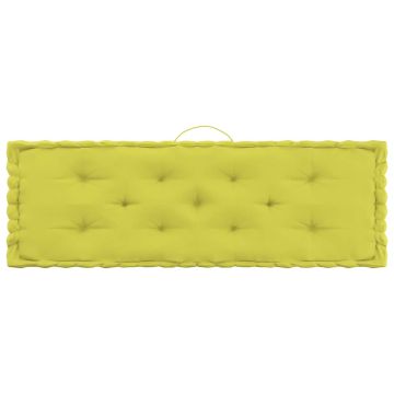 Cuscini per Pallet e Pavimento 4 pz Verde Mela in Cotone