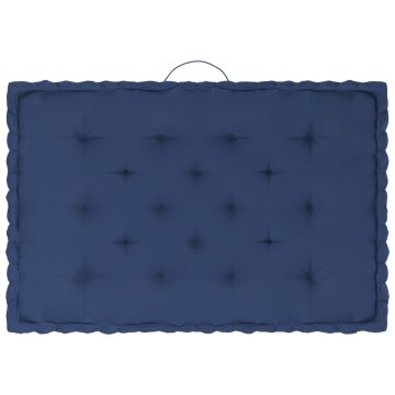 Cuscini per Pallet e Pavimento 5 pz Blu Navy Chiaro in Cotone