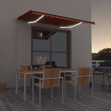 Tenda retrattile Arancione e Marrone 300 x 250 cm
