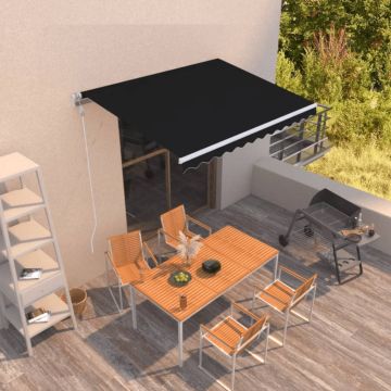 Tenda da Sole Retrattile Automatica 350x250 cm Antracite