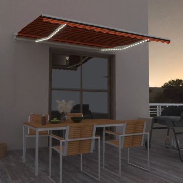 Tenda retrattile Arancione e Marrone 400 × 300 cm