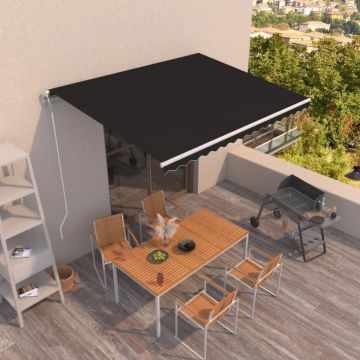 Tenda da Sole Retrattile Automatica 400x300 cm Antracite