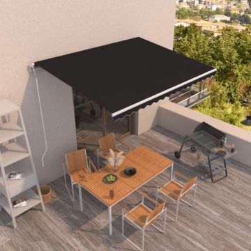 Tenda da Sole Retrattile Automatica 450x300 cm Antracite
