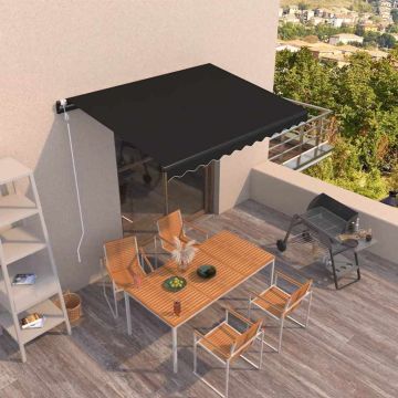 Tenda da Sole Retrattile Automatica 350x250 cm Antracite