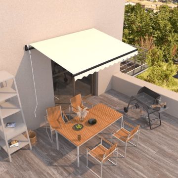 Tenda da Sole Retrattile Automatica 400x300 cm Crema