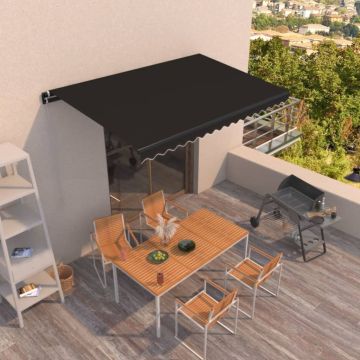 Tenda da Sole Retrattile Manuale 450x300 cm Antracite
