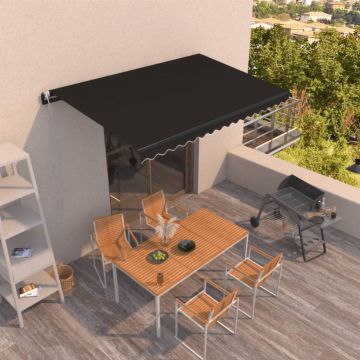 Tenda da Sole Retrattile Automatica 450x300 cm Antracite