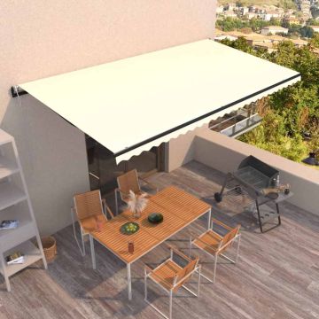 Tenda da sole automatica retrattile 600x300 cm Crema