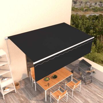 Tenda retrattile Antracite 5 x 3 m Poliestere