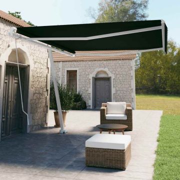 Tenda Retrattile Manuale Autoportante 450x300 cm Antracite