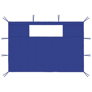 Pareti con Finestre per Gazebo 2 pz Blu