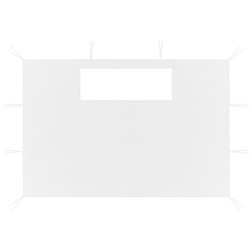 Pareti con Finestre per Gazebo 2 pz Bianche